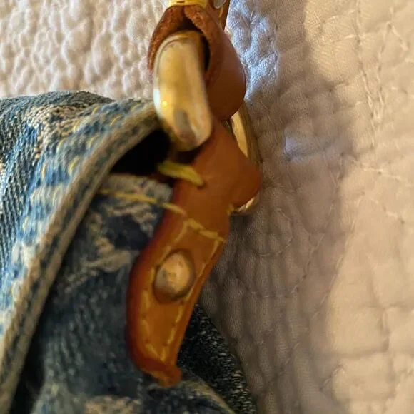 Louis Vuitton Mini Pleaty Monogram Denim Bag Mint - Picture 4 of 14